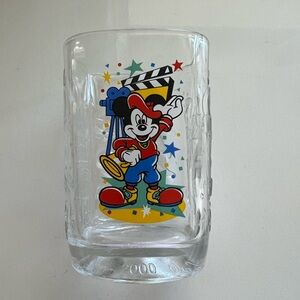 EUC Vintage 2000 Disney’s Hollywood Studios Mickey Mouse Square Glass
